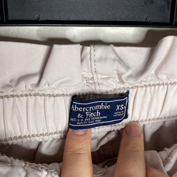 Abercrombie & Fitch paperbag ultra high waist front tie carpenter pants size XS - Picture 11 of 12